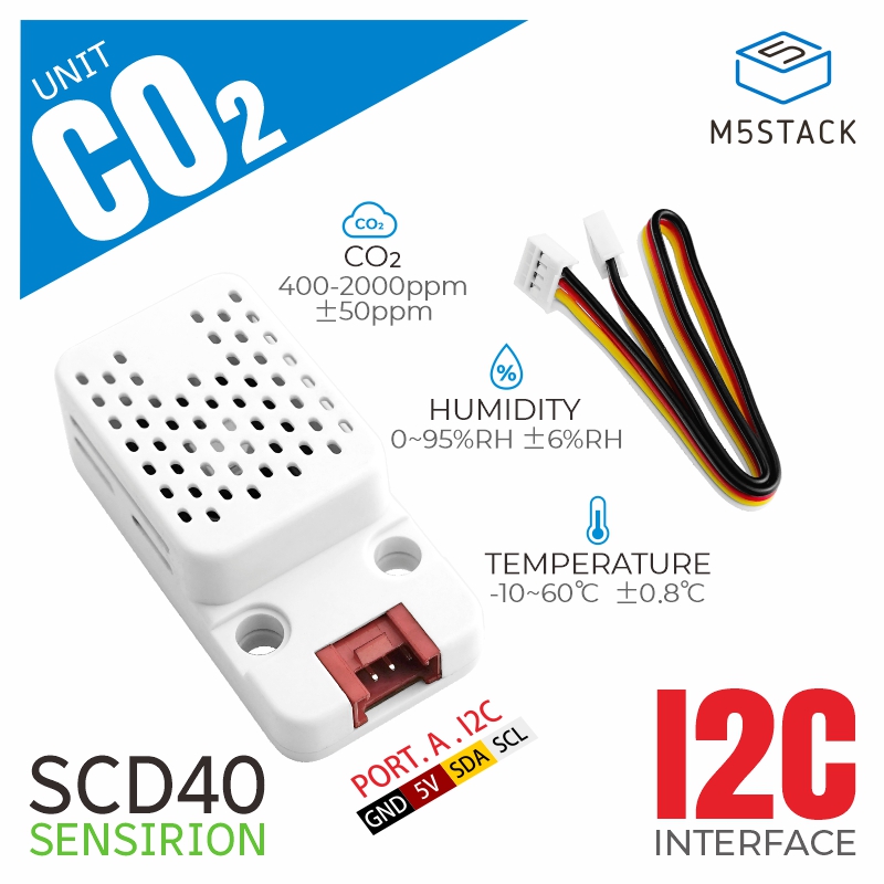 M5Stack - Unità CO2 M5Stack con Sensore di