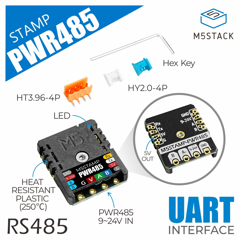 M5Stack - Modulo RS485 M5Stamp ufficiale M5Stack