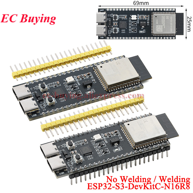 Esp32 S3 Devkitc 1 - ESP32-S3-DevKitC-N16R8 ESP32S3 1-N16R8 Scheda di Sviluppo