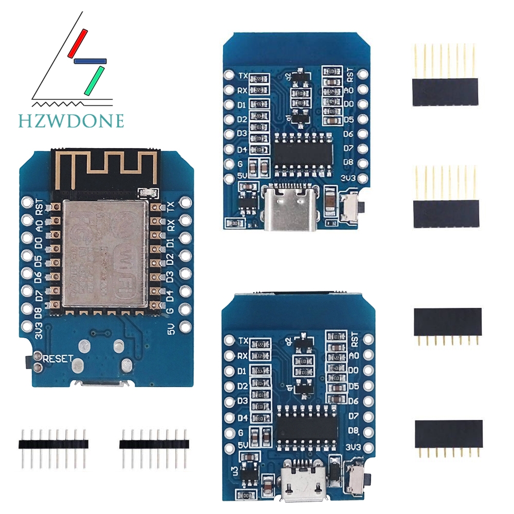 Nodemcuv2 - Tipo-C Micro USB D1 Mini NodeMcu