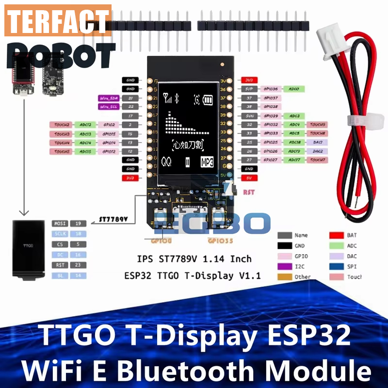 Scheda di sviluppo TTGO T-Disp - Ttgo Tdisplay recensione e prezzo