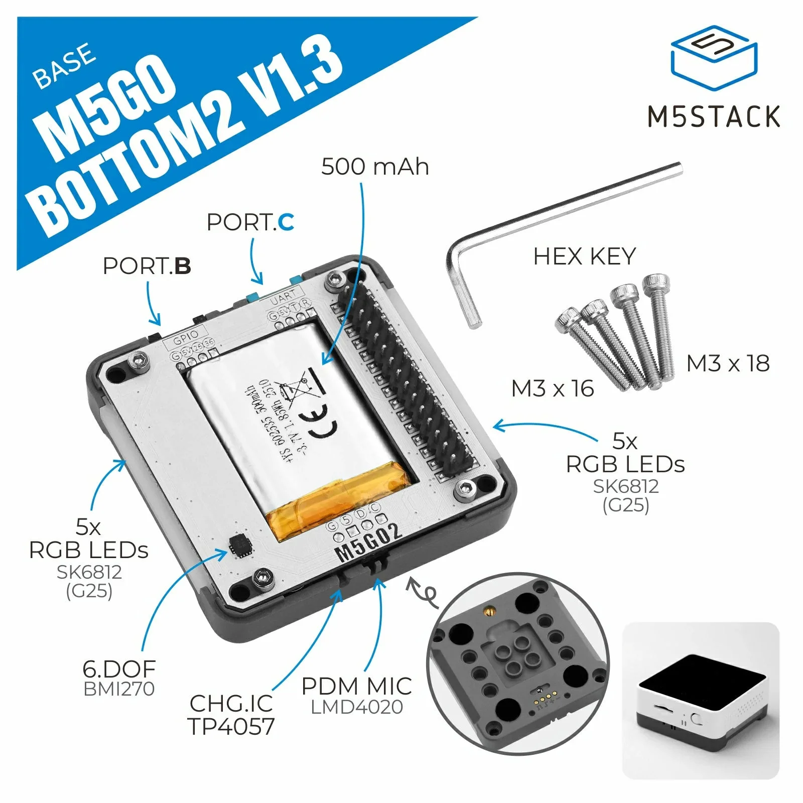 Base di espansione M5Stack Bas - M5Stack Core2 recensione e prezzo