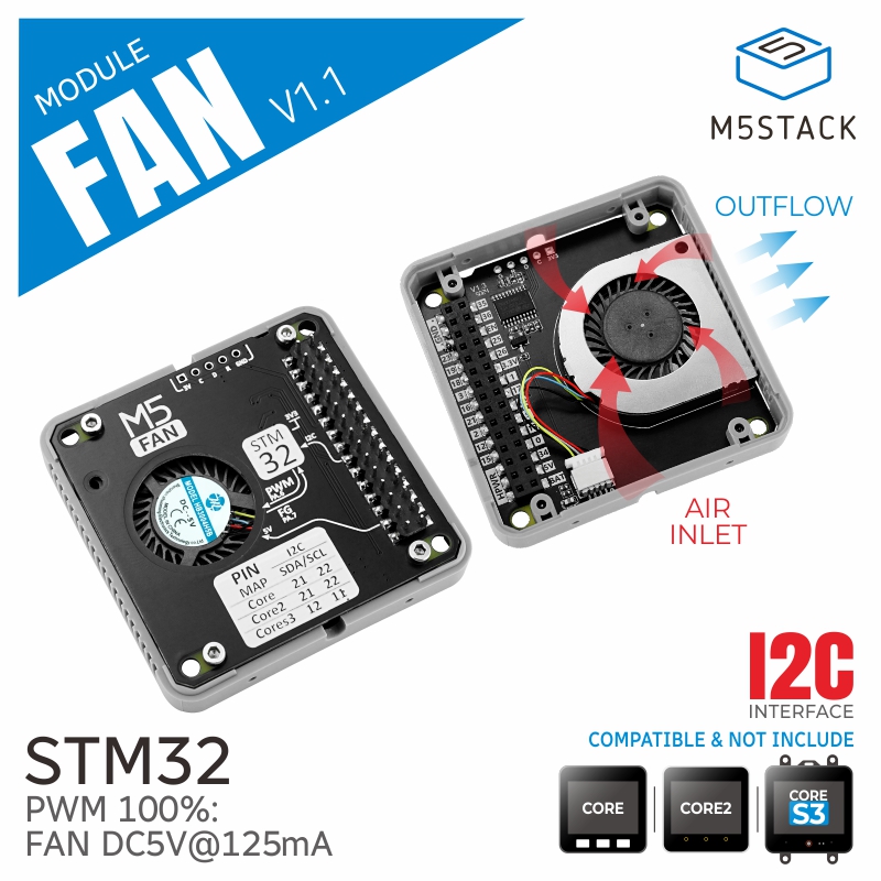 Modulo ventola ufficiale M5Sta - M5Stack recensione e prezzo